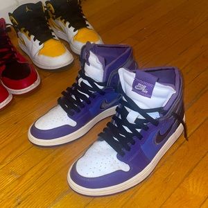 Purple retro jordan 1 zoom air